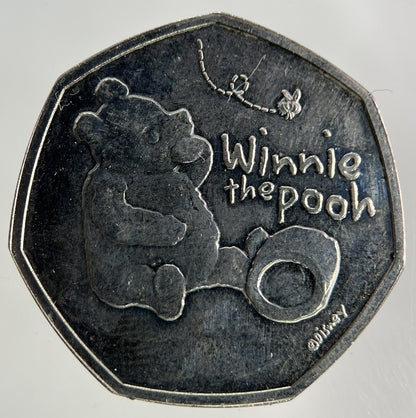 2020 Elizabeth II 2nd 50p Fifty - Pence Winnie The Pooh Coin | Very High Grade