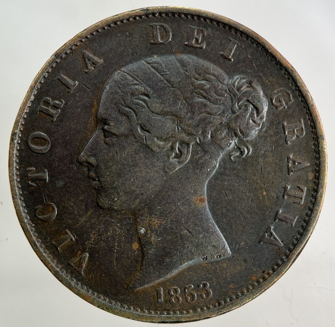 1853 Victoria Half - Penny Coin | Fine Collectable Grade