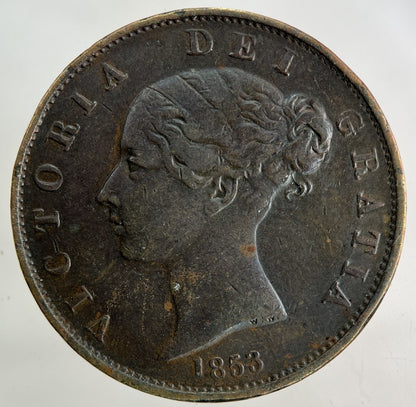 1853 Victoria Half - Penny Coin | Fine Collectable Grade