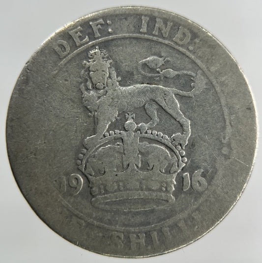 1916 George V Shilling Silver Coin | Collectable Grade
