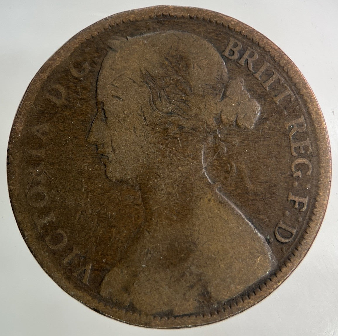 1861 Victoria One Penny Coin | Collectable Grade