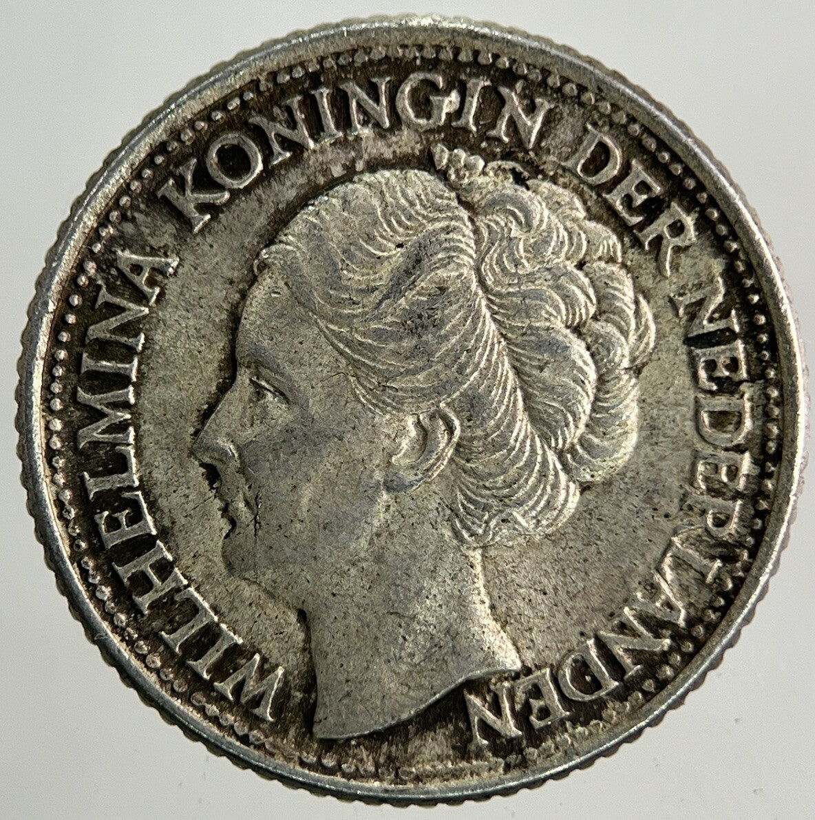 1944 Netherlands 25 Cents Silver Coin | Very High Grade
