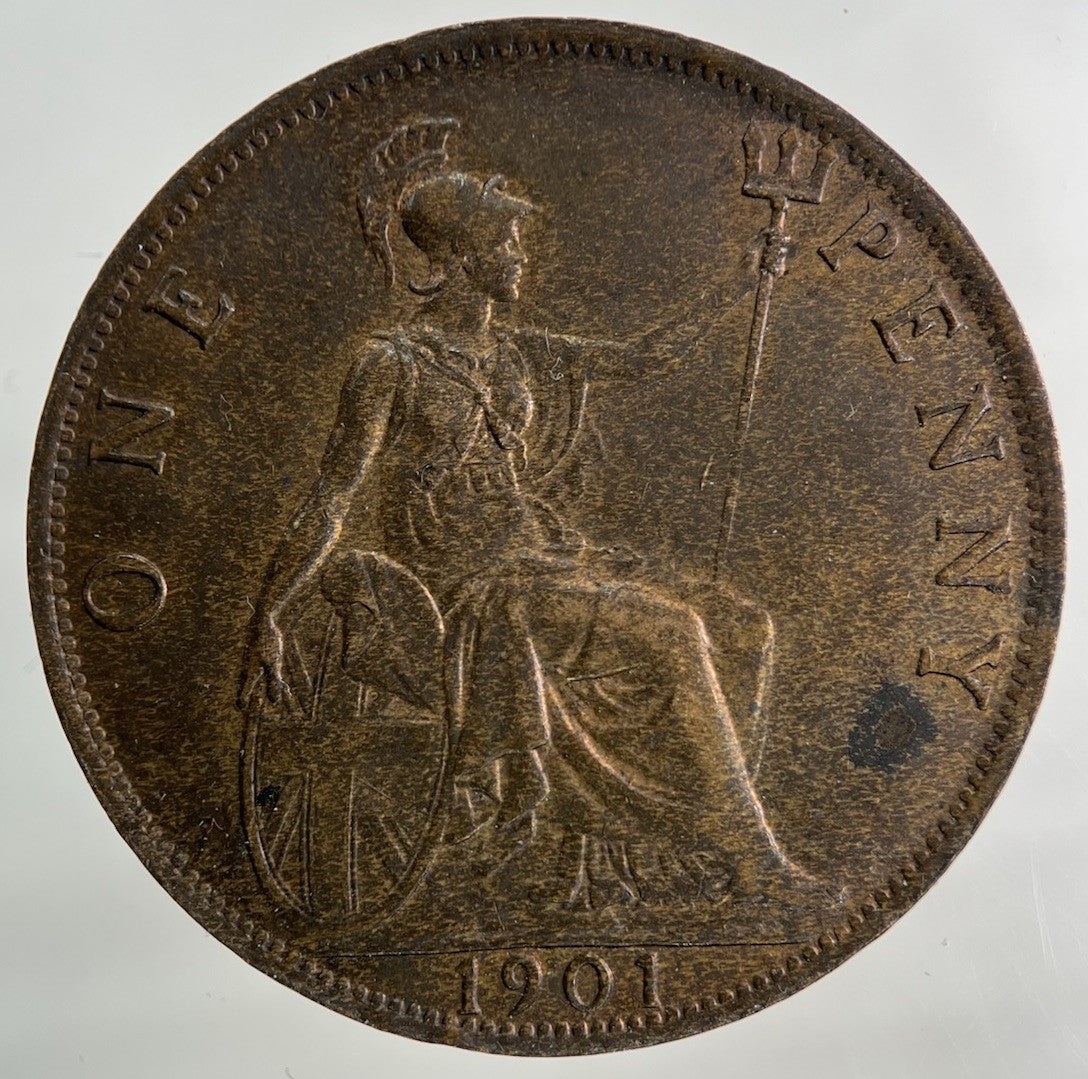 1901 Victoria One Penny Coin | Very High Grade