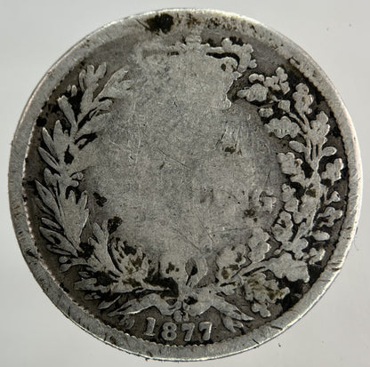 1877 Victoria Shilling Silver Coin | Collectable Grade