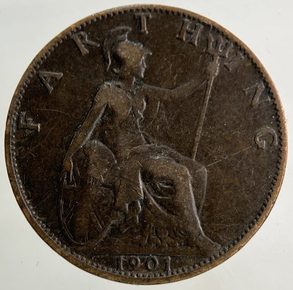 1901 Victoria Farthing Coin | Collectable Grade