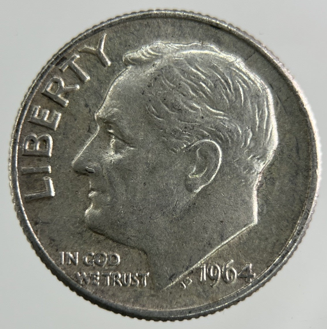 1964 - D US USA Roosevelt Dime Silver Coin | Fine Collectable Grade