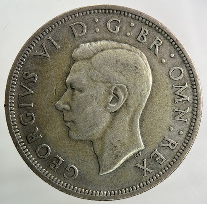 1937 George VI Half - Crown Silver Coin | Fine Collectable Grade