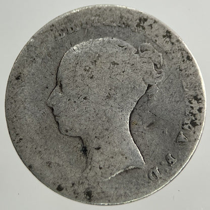 British Victoria Threepence Silver Coin | Worn Grade