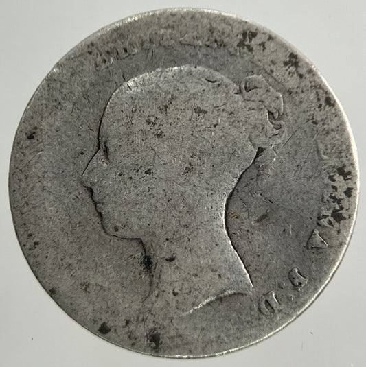 British Victoria Threepence Silver Coin | Worn Grade