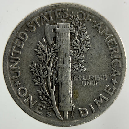 1942 - S US USA Mercury Dime Silver Coin | Collectable Grade