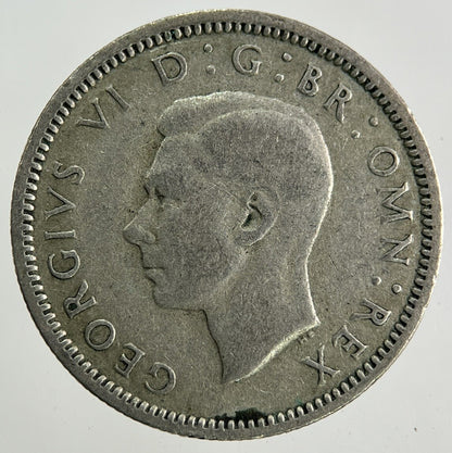 1942 George VI Sixpence Silver Coin | Fine Collectable Grade