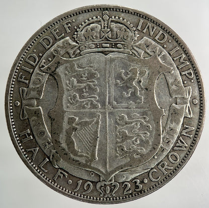 1923 George V Half - Crown Silver Coin | Fine Collectable Grade
