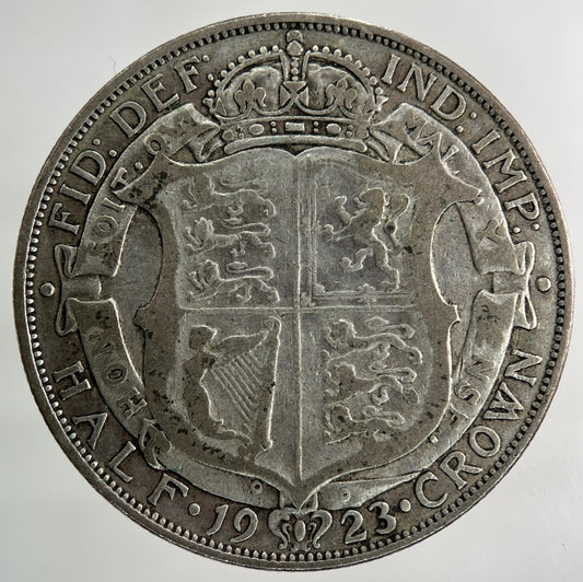 1923 George V Half - Crown Silver Coin | Fine Collectable Grade