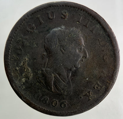 1806 George III 3rd Half - Penny Coin | Collectable Grade