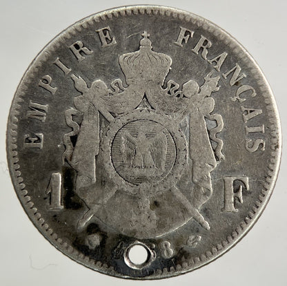 1868 France 1 Franc Silver Coin | Collectable Grade