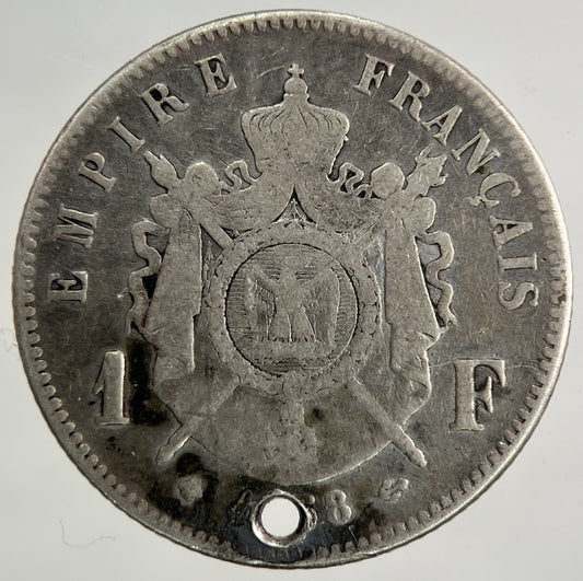1868 France 1 Franc Silver Coin | Collectable Grade