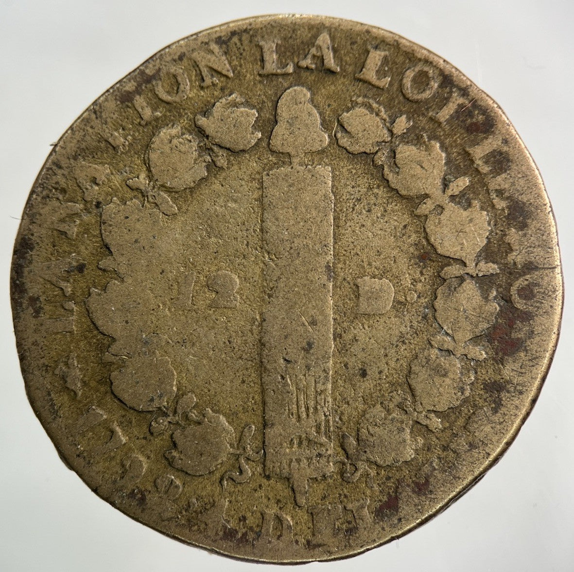 1792 - W France 1 Sol Coin | Collectable Grade