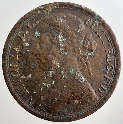 1874 - H Victoria One Penny Coin | Fine Collectable Grade | a3240