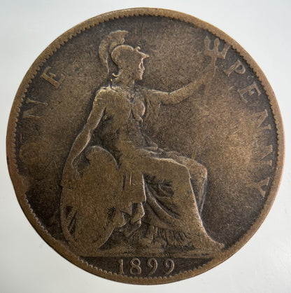 1899 Victoria One Penny Coin | Collectable Grade