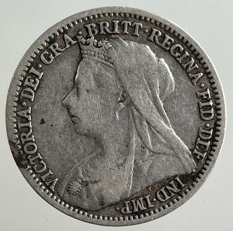 1900 Victoria Threepence Silver Coin | Fine Collectable Grade