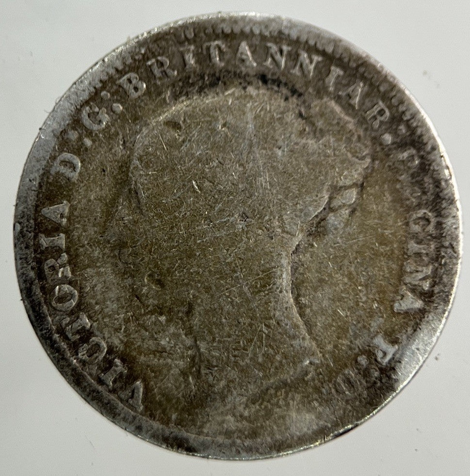 1874 Victoria Threepence Silver Coin | Fair Grade