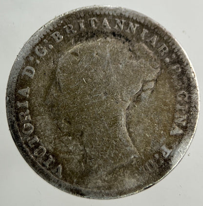 1874 Victoria Threepence Silver Coin | Fair Grade
