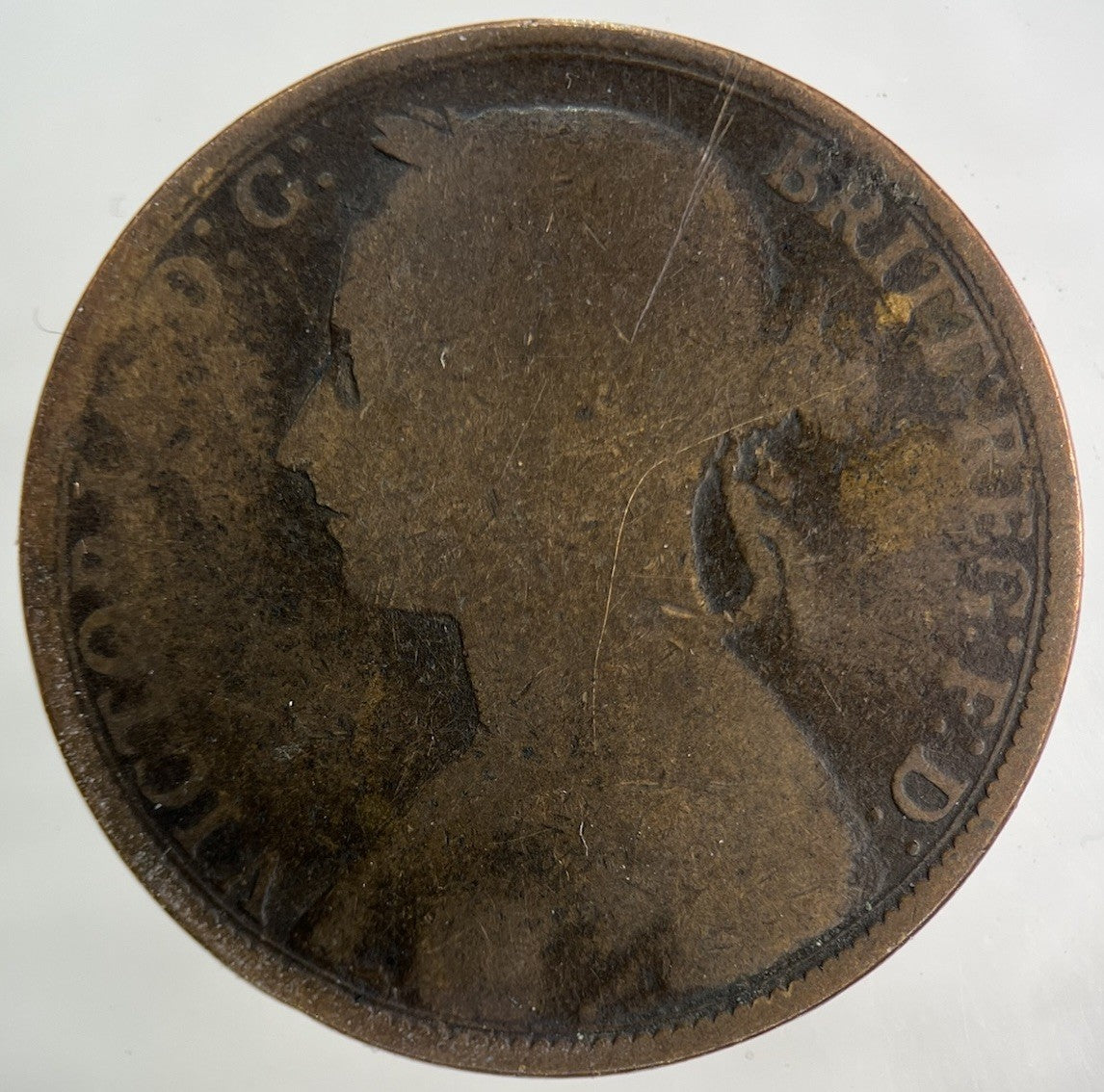 1892 Victoria One Penny Coin | Collectable Grade