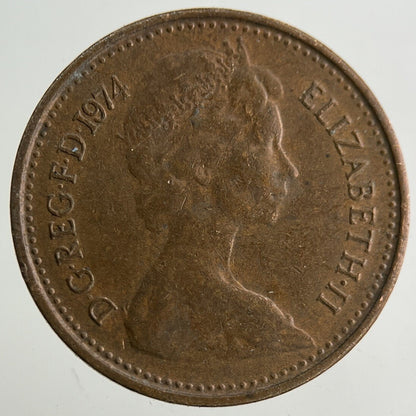 1974 Elizabeth II 2nd New 1/2 Half - Penny Coin | Fine Collectable Grade