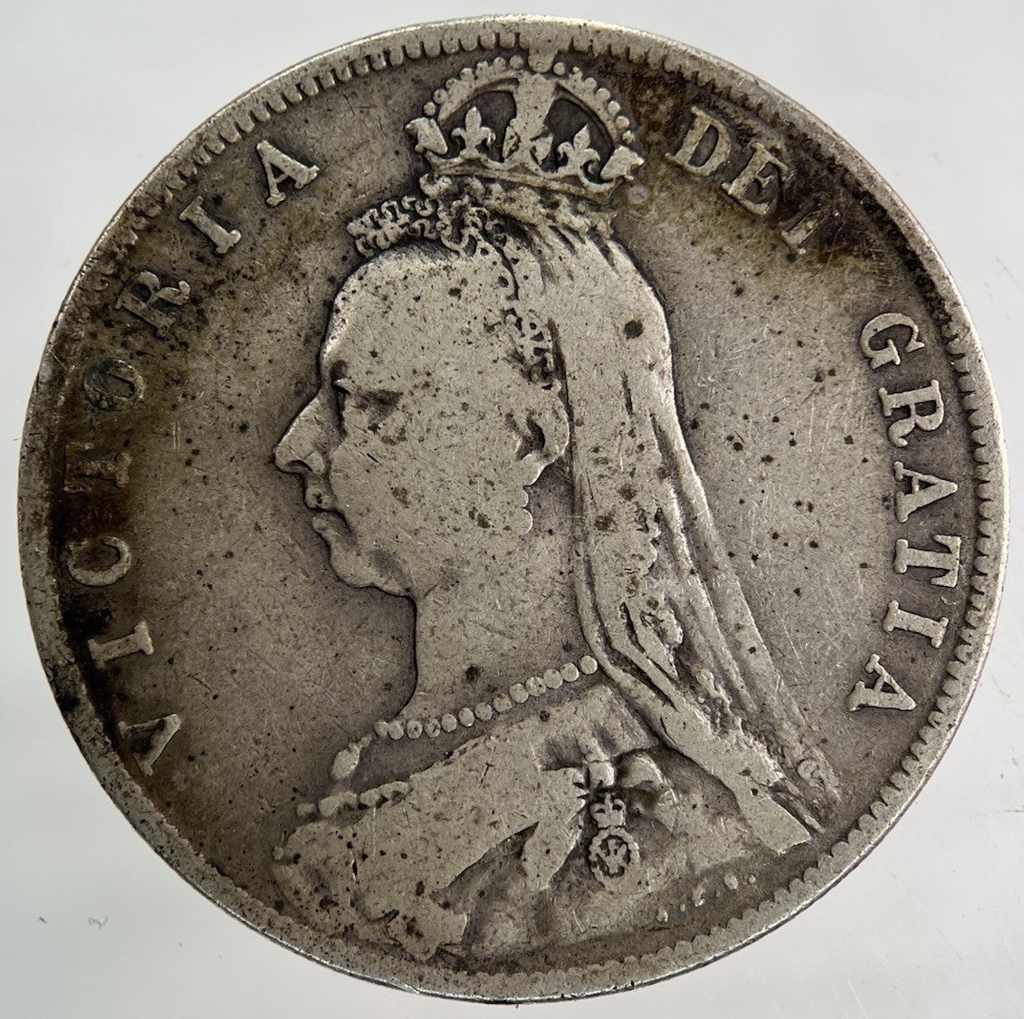 1892 Victoria Half - Crown Silver Coin | Fine Collectable Grade