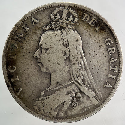 1892 Victoria Half - Crown Silver Coin | Fine Collectable Grade