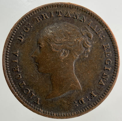 1843 Victoria Half Farthing Coin | Fine Collectable Grade