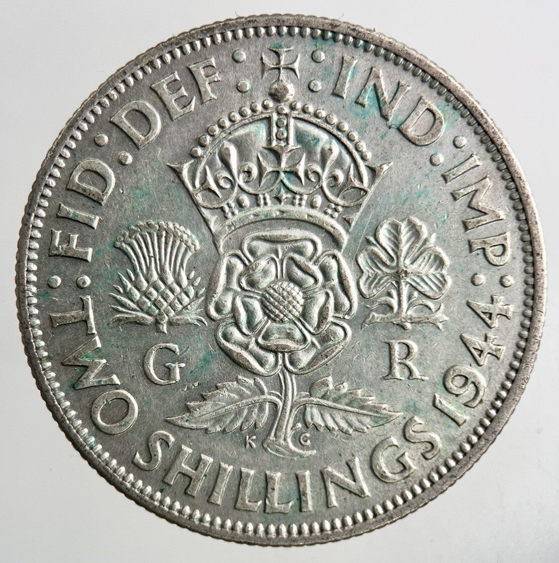 1944 George VI Florin Silver Coin | Very High Grade