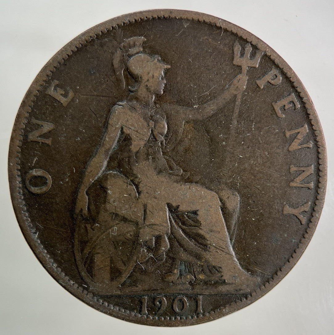 1901 Victoria One Penny Coin | Collectable Grade