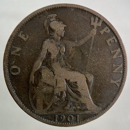 1901 Victoria One Penny Coin | Collectable Grade