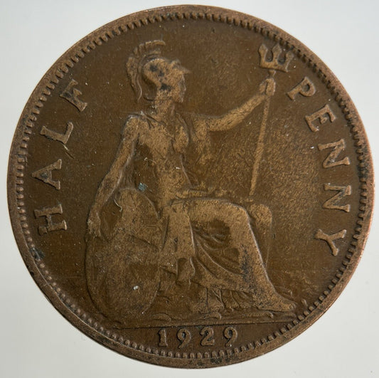 1929 George V Half - Penny Coin | Collectable Grade