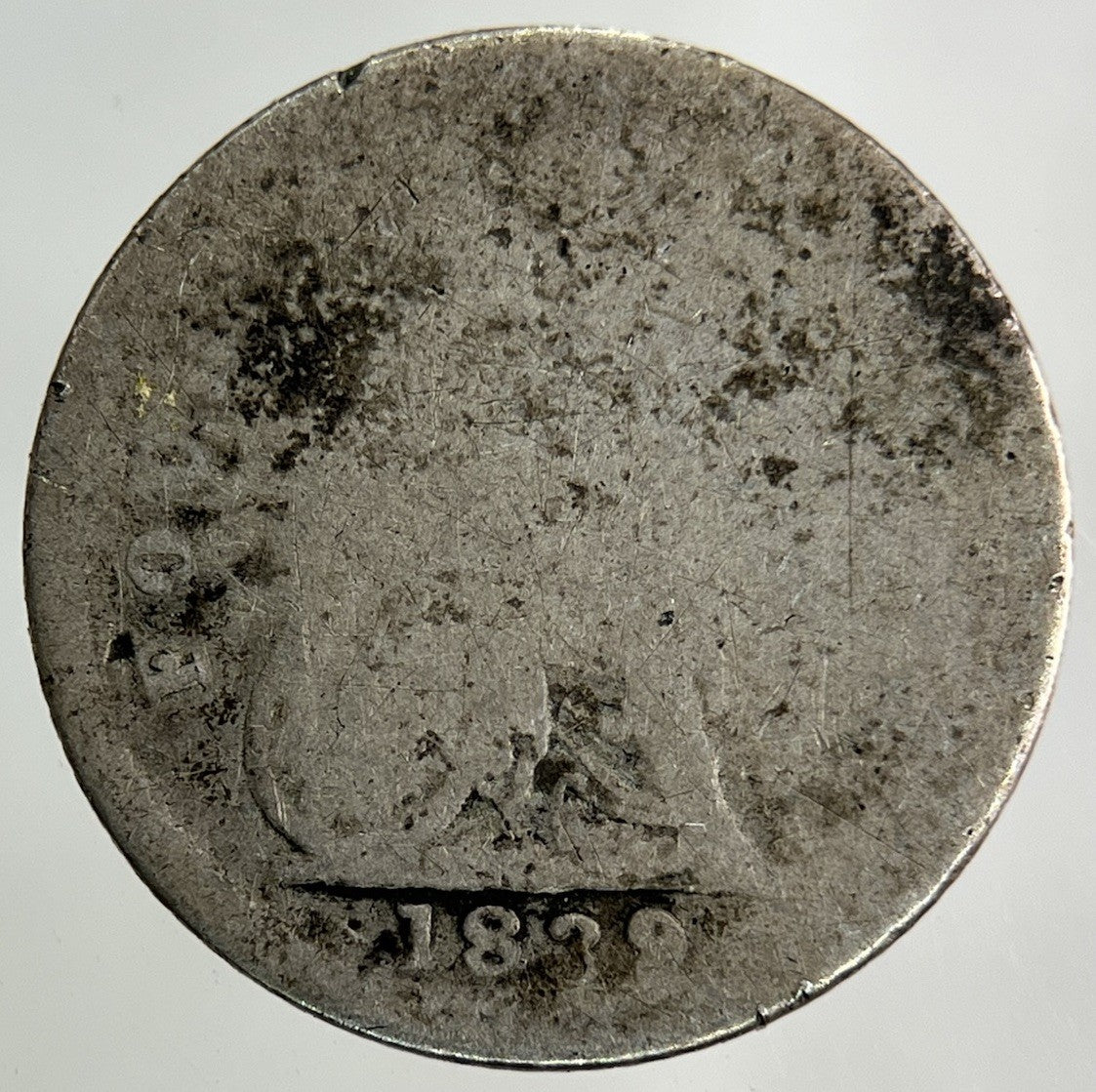 1839 Victoria Groat Four - Pence Silver Coin | Fair Grade