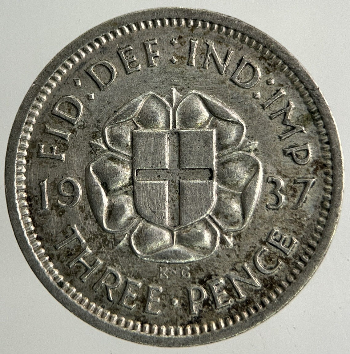 1937 George VI Threepence Silver Coin | Fine Collectable Grade