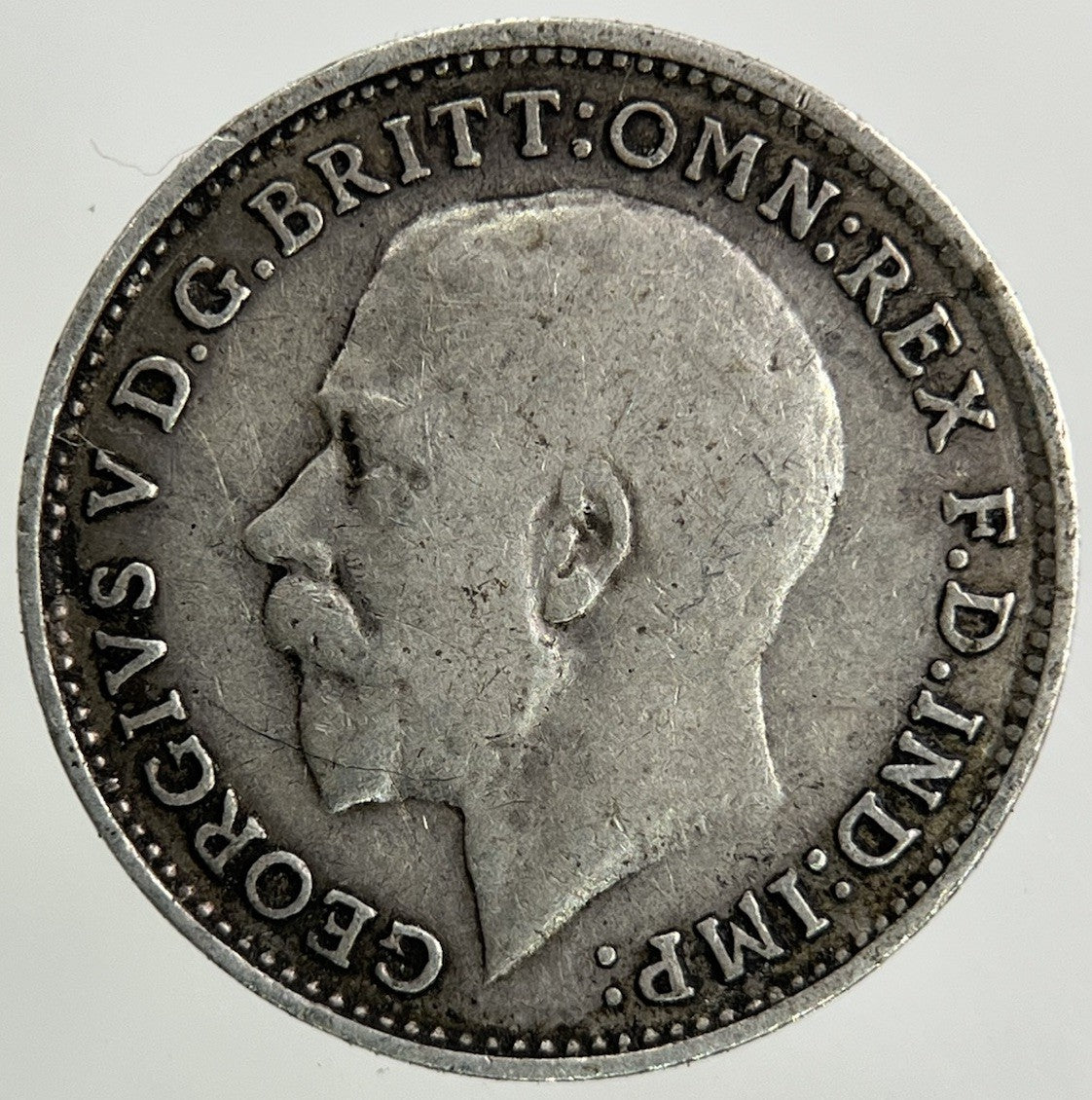 1914 George V Threepence Silver Coin | Fine Collectable Grade