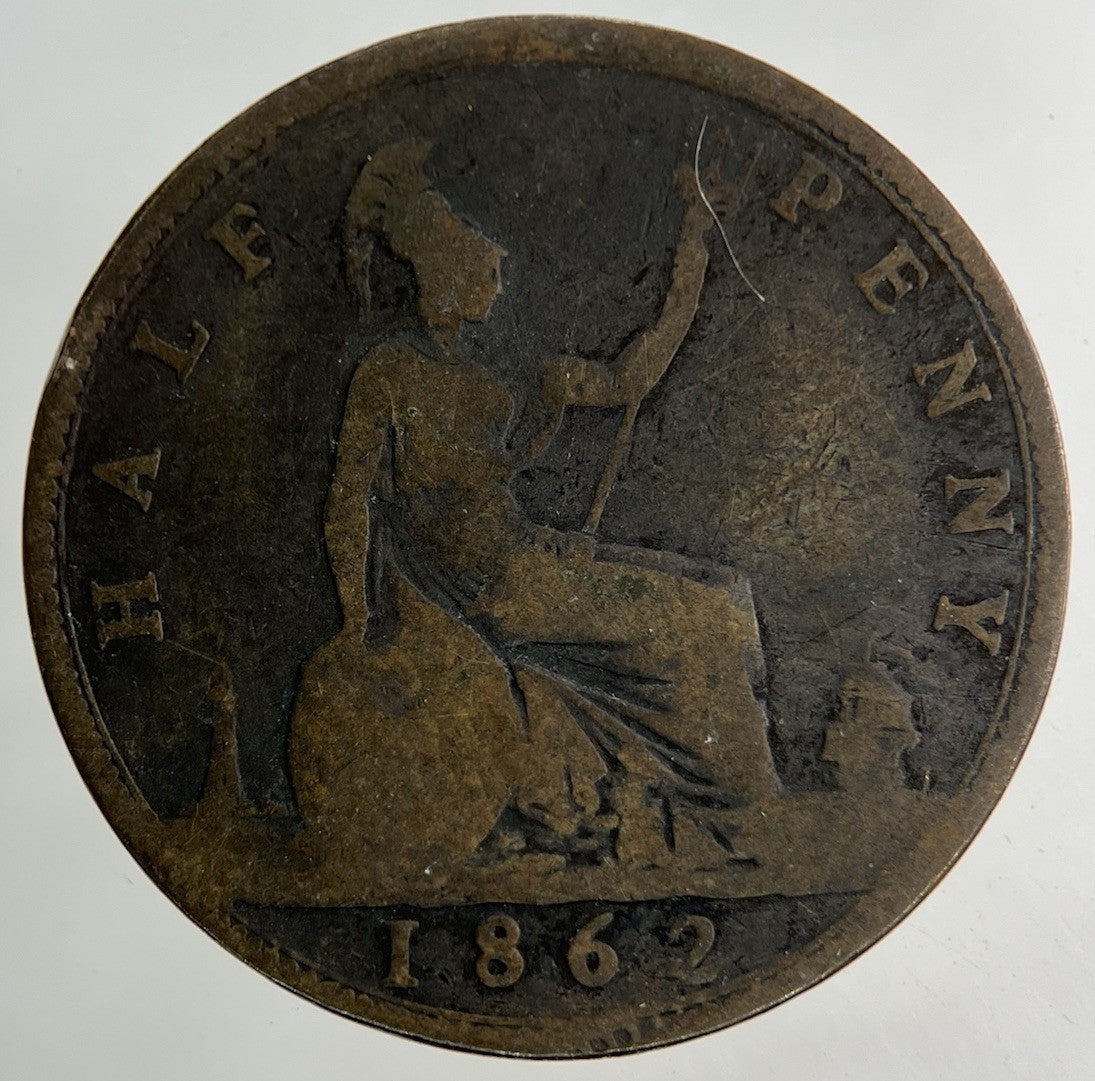 1862 Victoria Half - Penny Coin | Collectable Grade