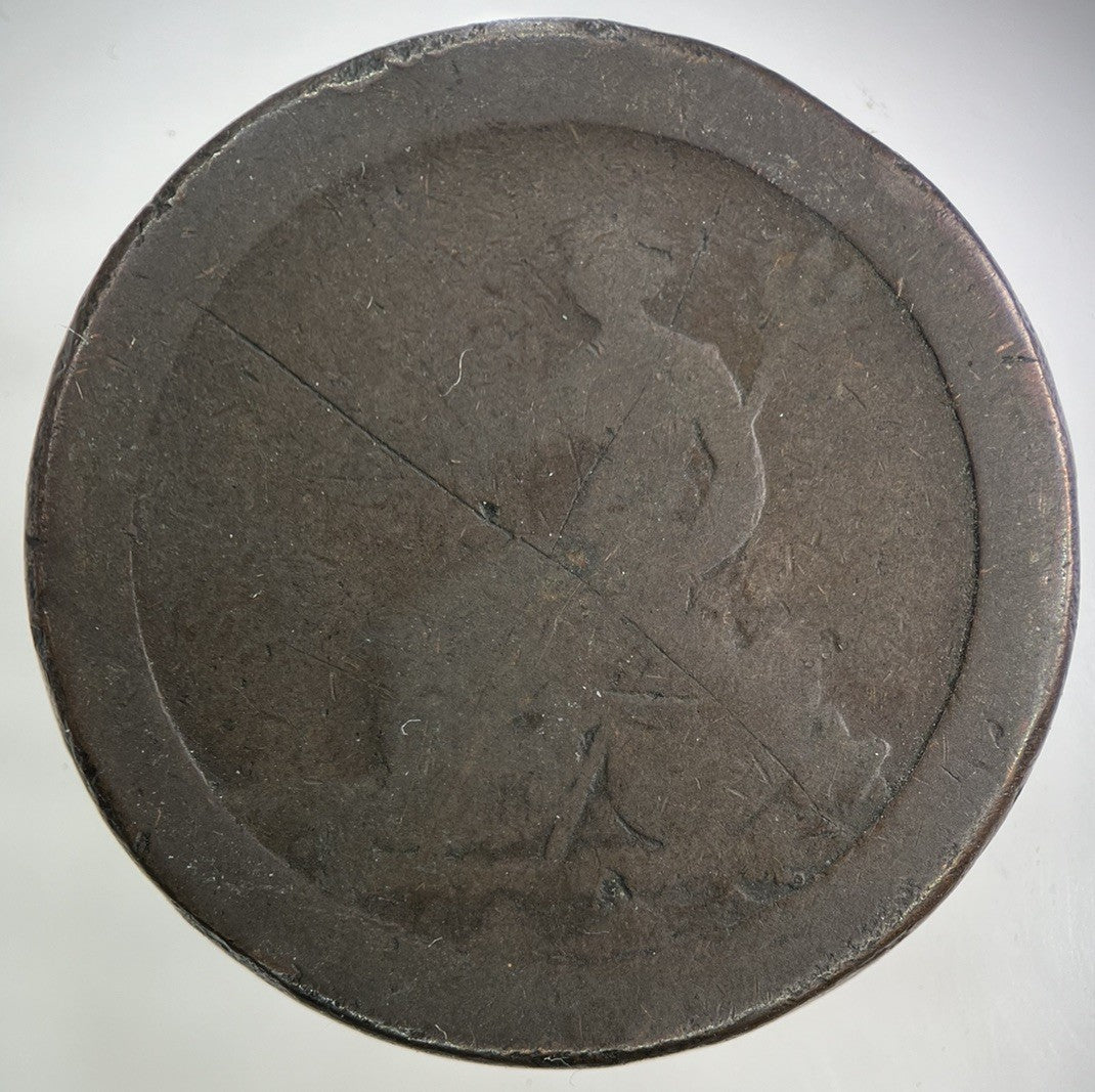 1797 George III 3rd Cartwheel One Penny Coin | Worn Grade