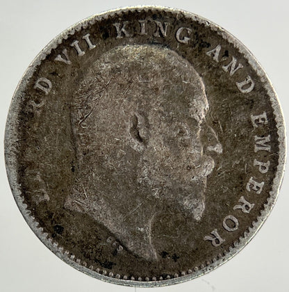 1907 India 2 Annas Silver Coin | Collectable Grade