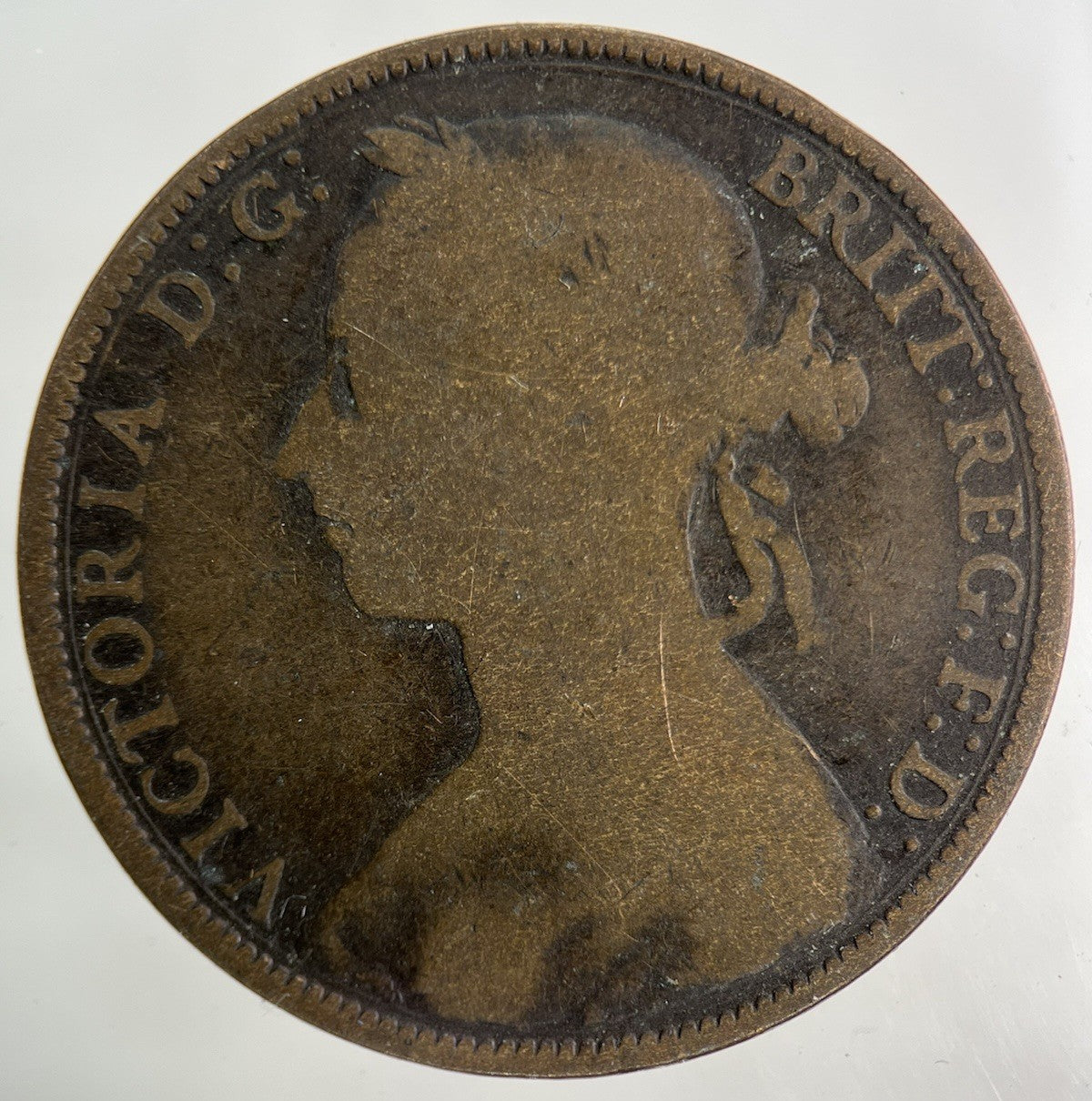 1887 Victoria One Penny Coin | Collectable Grade