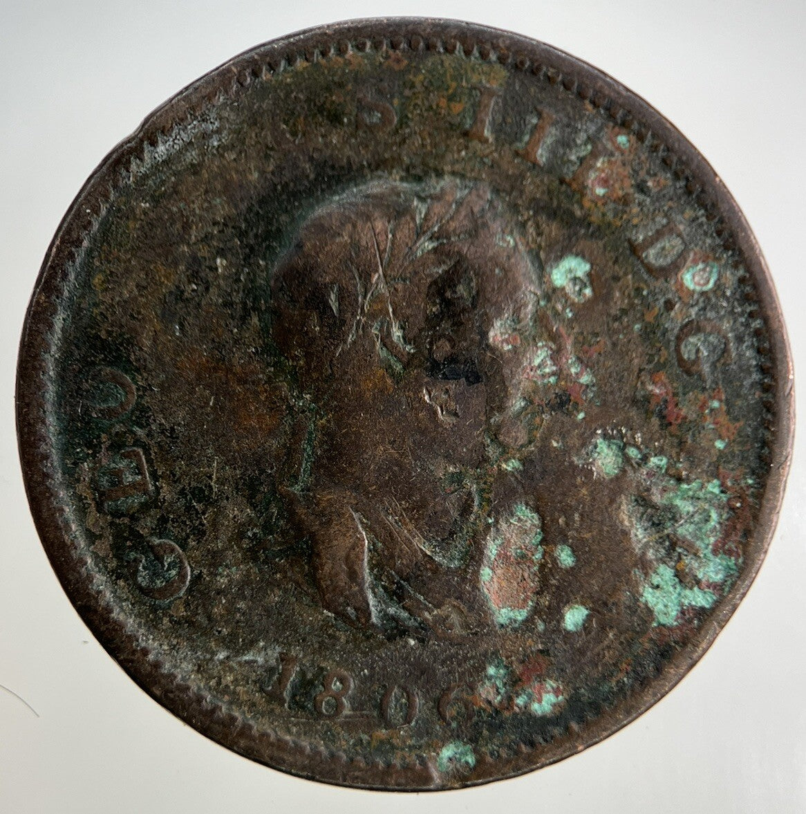 1806 George III 3rd Half - Penny Coin | Collectable Grade