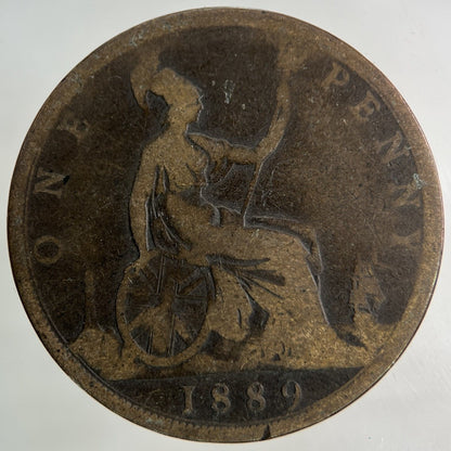 1889 Victoria One Penny Coin | Collectable Grade