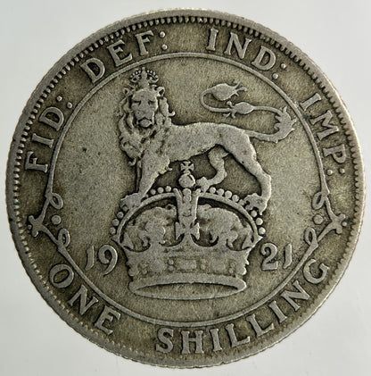 1921 George V Shilling Silver Coin | Fine Collectable Grade