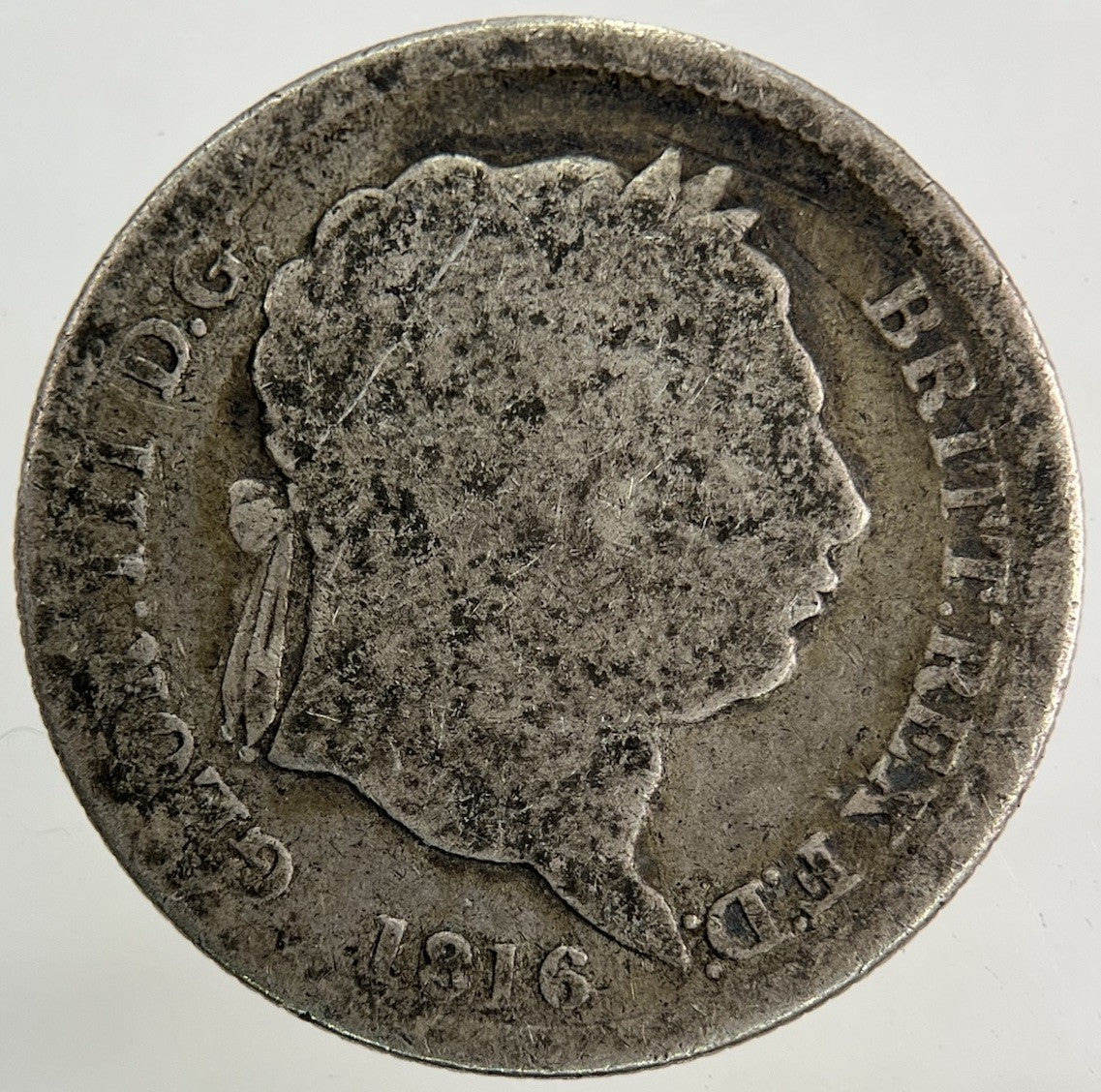 1816 George III 3rd Shilling Silver Coin | Fair Grade