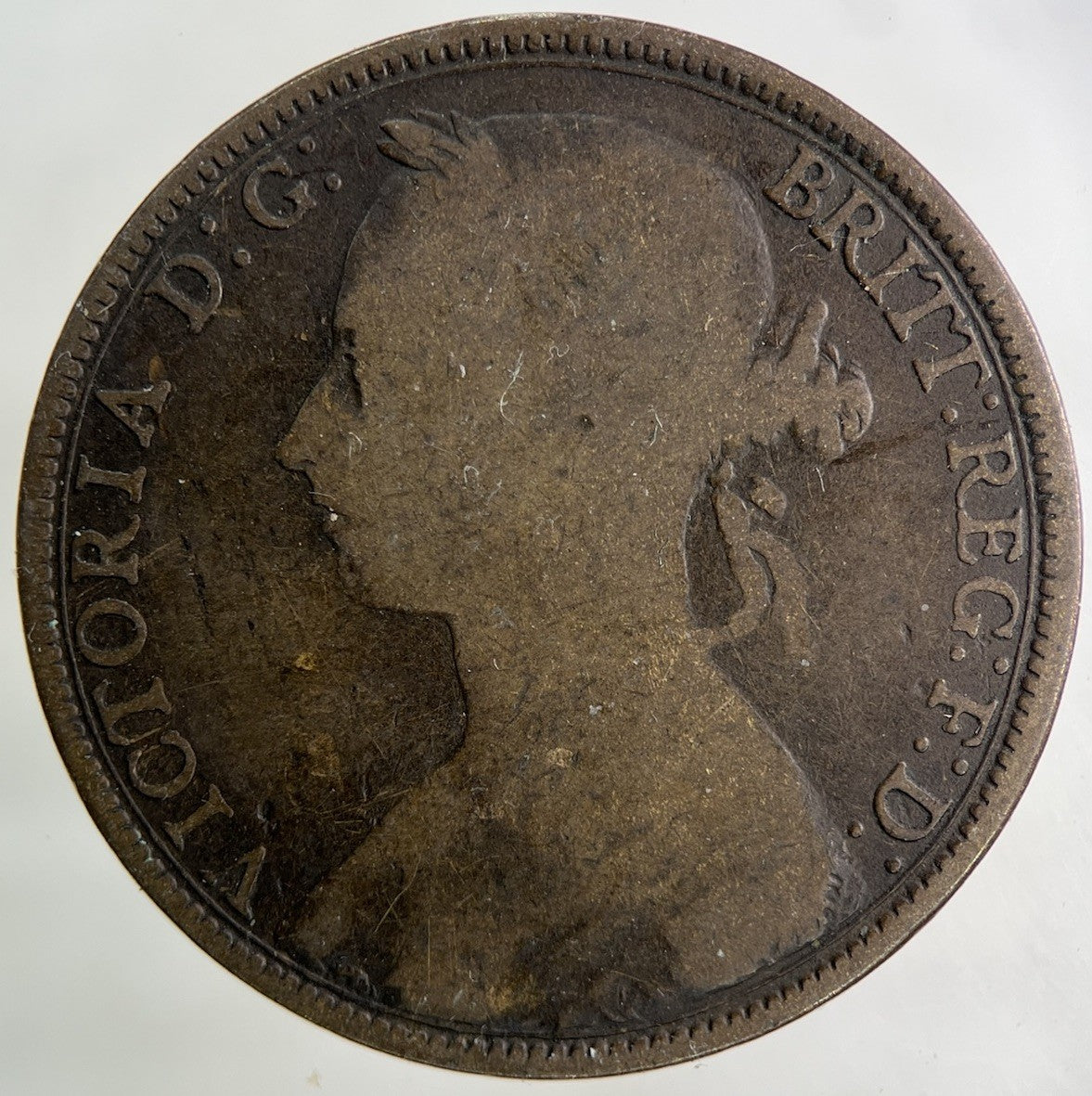 1893 Victoria One Penny Coin | Collectable Grade
