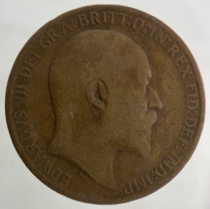 1910 Edward VII One Penny Coin | Collectable Grade