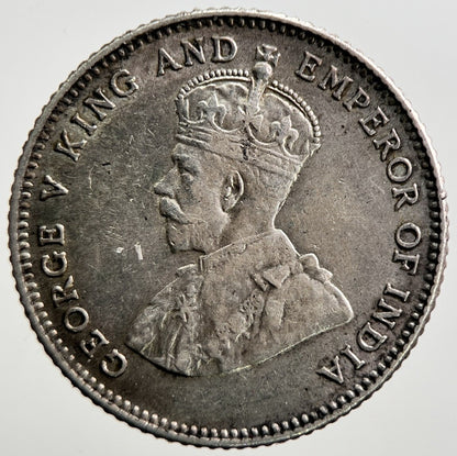 1927 Straight Settlements 10 Cents Silver Coin | Fine Collectable Grade | a2772