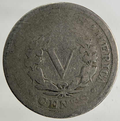1899 US USA 5 Cents Nickel Coin | Fair Grade